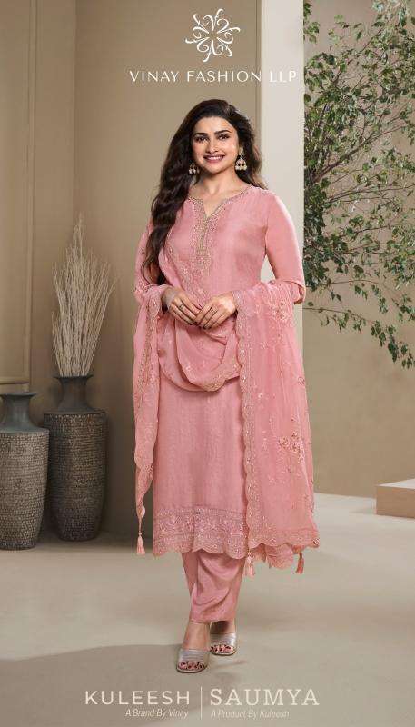 vinay kuleesh saumya series 38011-38016 paris silk wholesale salwar kameez in surat 