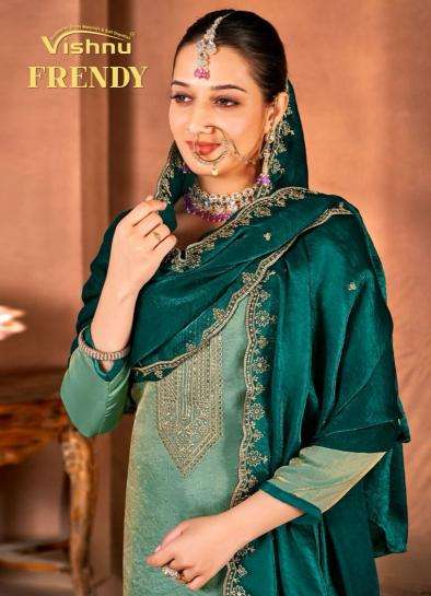 vishnu frendy series 93001-93010 FRENDY SILK wholesale salwar kameez in surat 