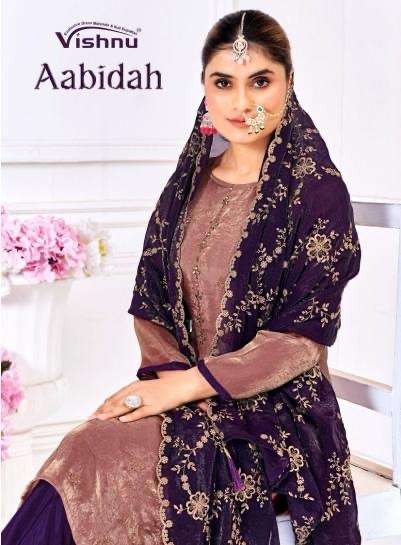 Vishnu impex aabidah series 1001-1010 silk wholesale suit