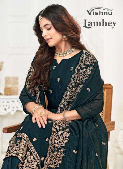 vishnu lamhey series 92001-92008 CRUNCHEY BLOOMING wholesale salwar kameez in surat 