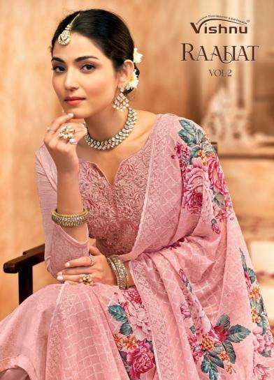 vishnu raahat vol 2 series 91001-91008 SIMMER GEORGETTE wholesale salwar kameez in surat 