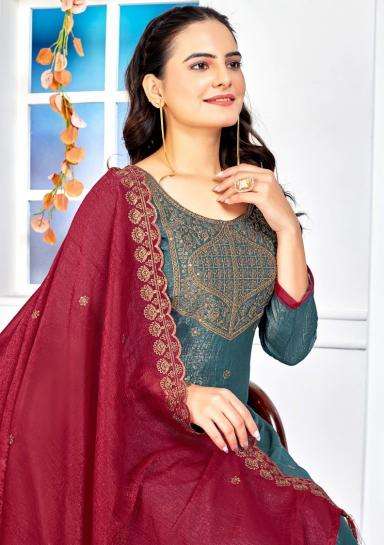 vishnu sarista hit series 97001-97010 CRUNCHEY SILK wholesale salwar kameez in surat 