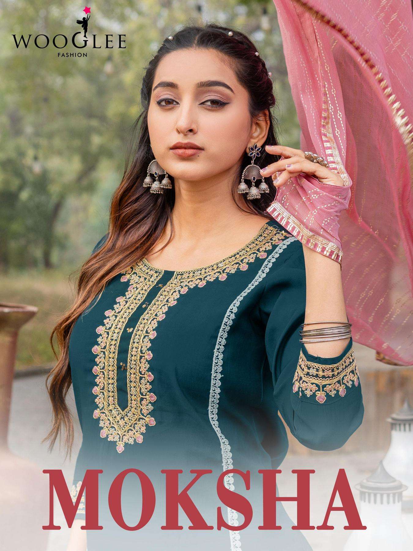 wooglee moksha series 1001-1005 Viscose Silk wholesale salwar kameez in surat 