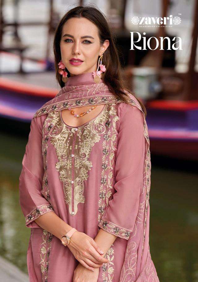 zaveri riona series 1390-1391 soft organza wholesale salwar kameez in surat 