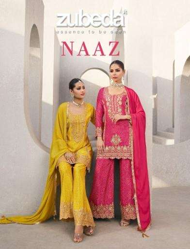 Zubeda naaz series 725-728 chinon readymade wholesale suit