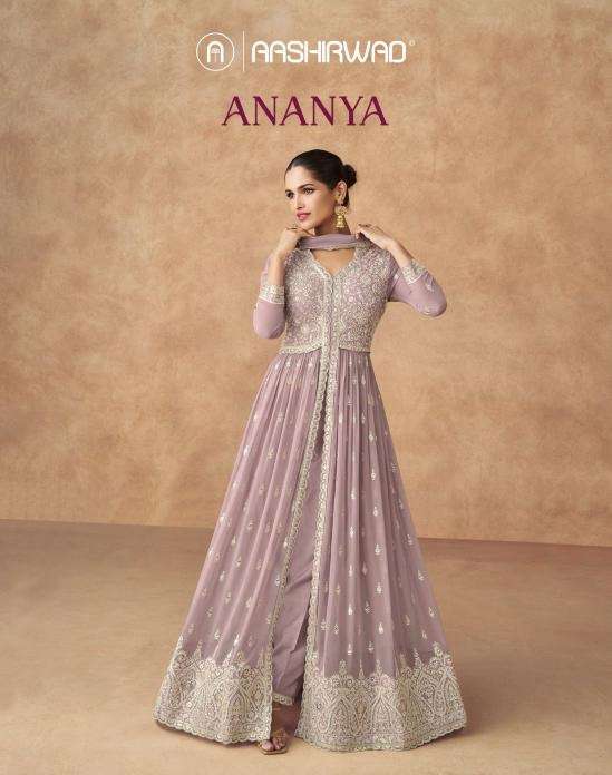 Aashirwad ananya series 10193-10195 georgette wholesale dress