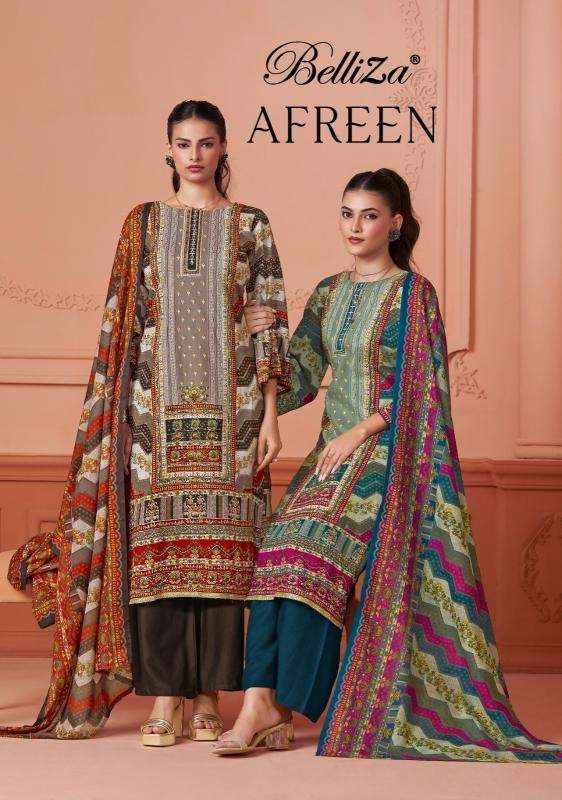 Belliza afreen series 1044001-1044006 Viscose rayon wholesale suit