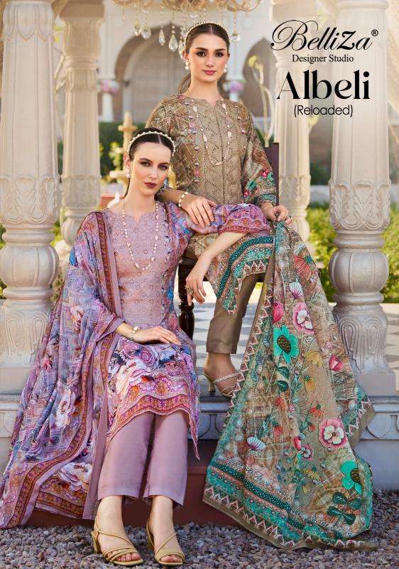 Belliza albeli series 827001-827006 jam cotton wholesale suit