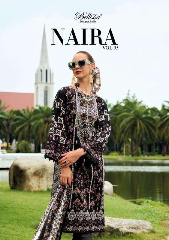 Belliza naira vol 95 series 1047001-1047008 cotton wholesale suit