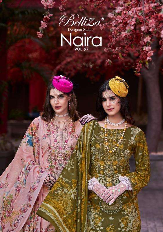 belliza naira vol 97 series 805001-805008 cotton wholesale suit 