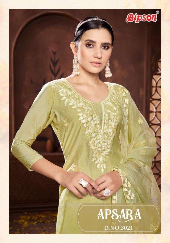 Bipson apsara 3021 roman silk wholesale suit