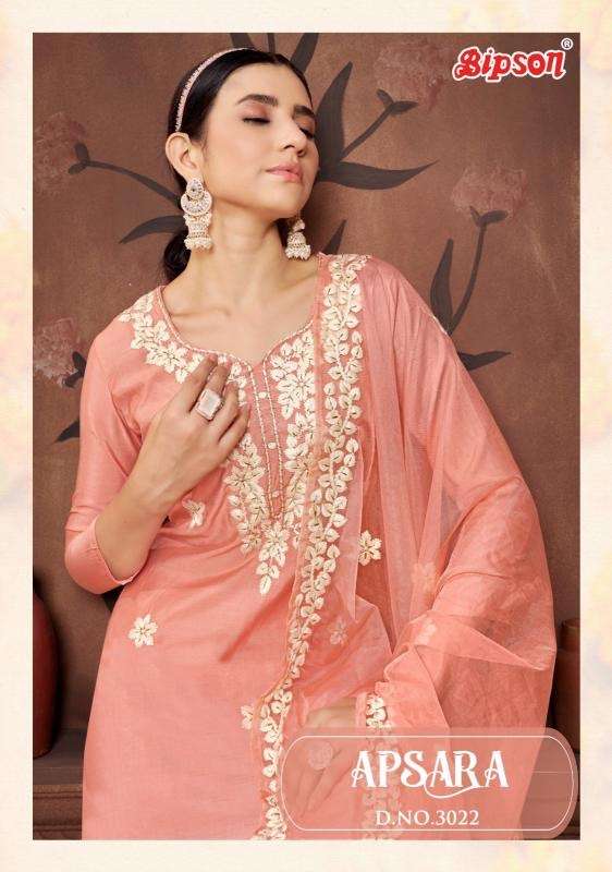 Bipson apsara 3022 roman silk wholesale suit