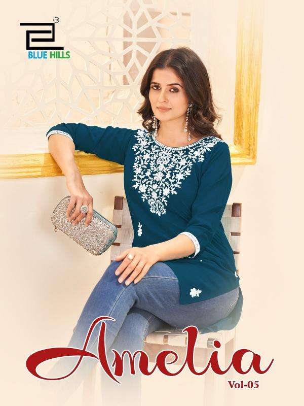 blue hills amelia vol 5 series 5001-5007 fancy rayon wholesale tops 