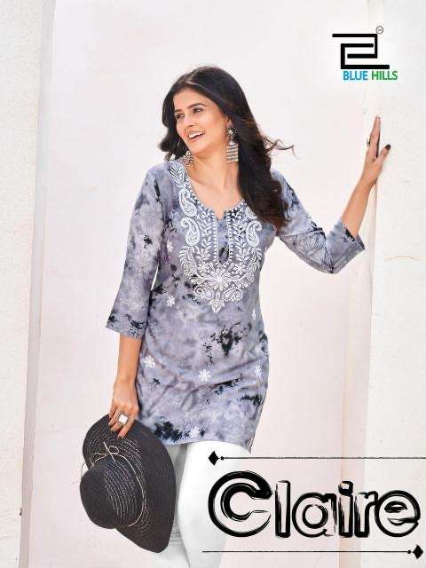 Blue hills claire series 1001-1006 fancy rayon wholesale kurti