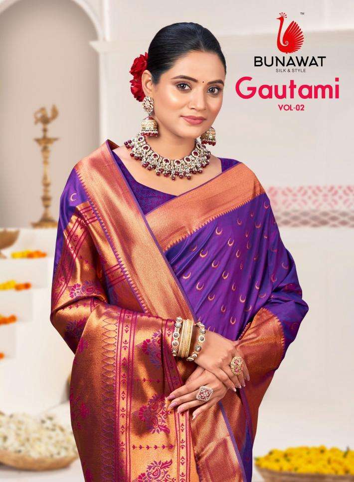 Bunawat Gautami Vol-2 series 1001-1006 silk wholesale saree