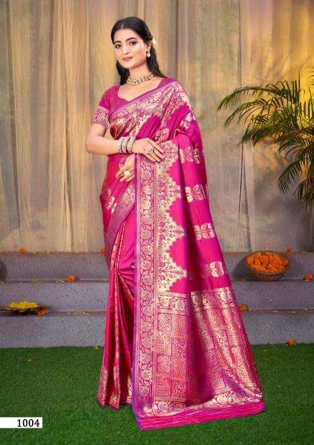 Bunawat priyanshika silk series 1001-1006 silk fancy wholesale saree