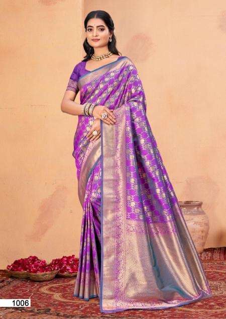 Bunawat rupali silk series 1001-1006 silk wholesale saree