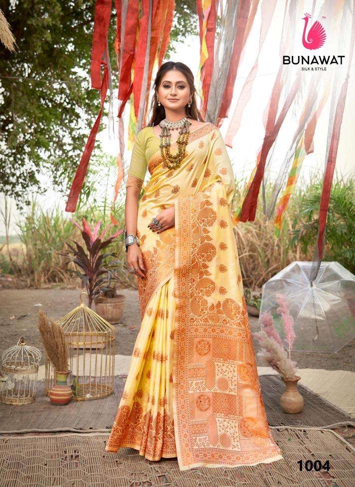 Bunawat shreeya silk series 1001-1006 silk wholesale saree