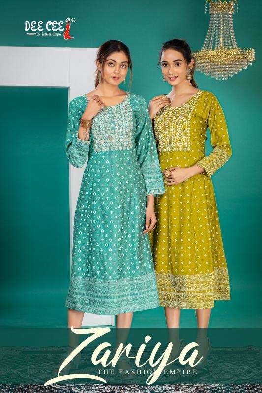 Dee cee zariya series 101-106 vetican wholesale kurti