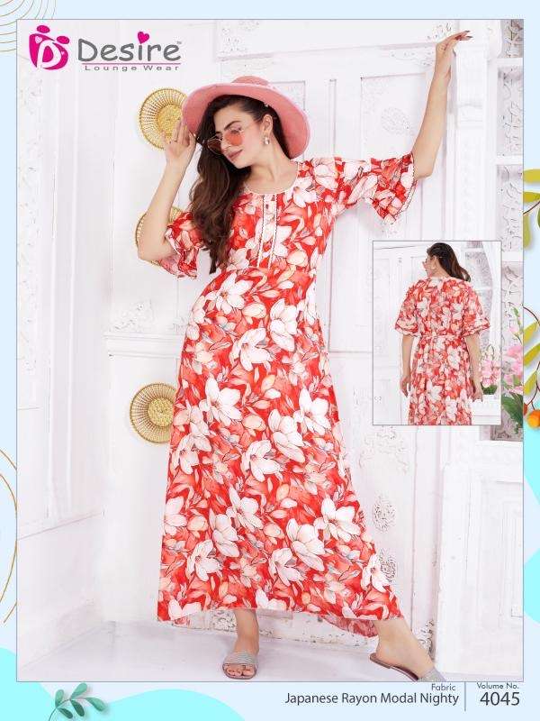 Desire japanese premium series vol 4045 rayon wholesale night gown