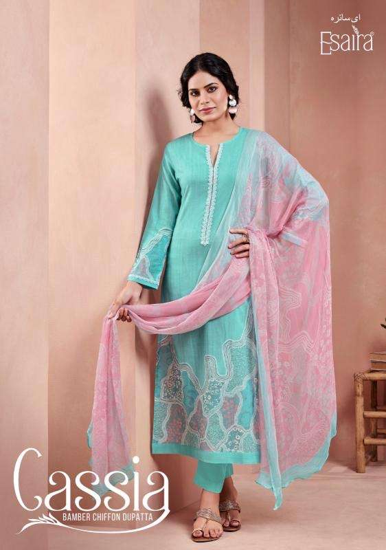 Esaira cassia series 1001-1008 cotton cambric wholesale suit