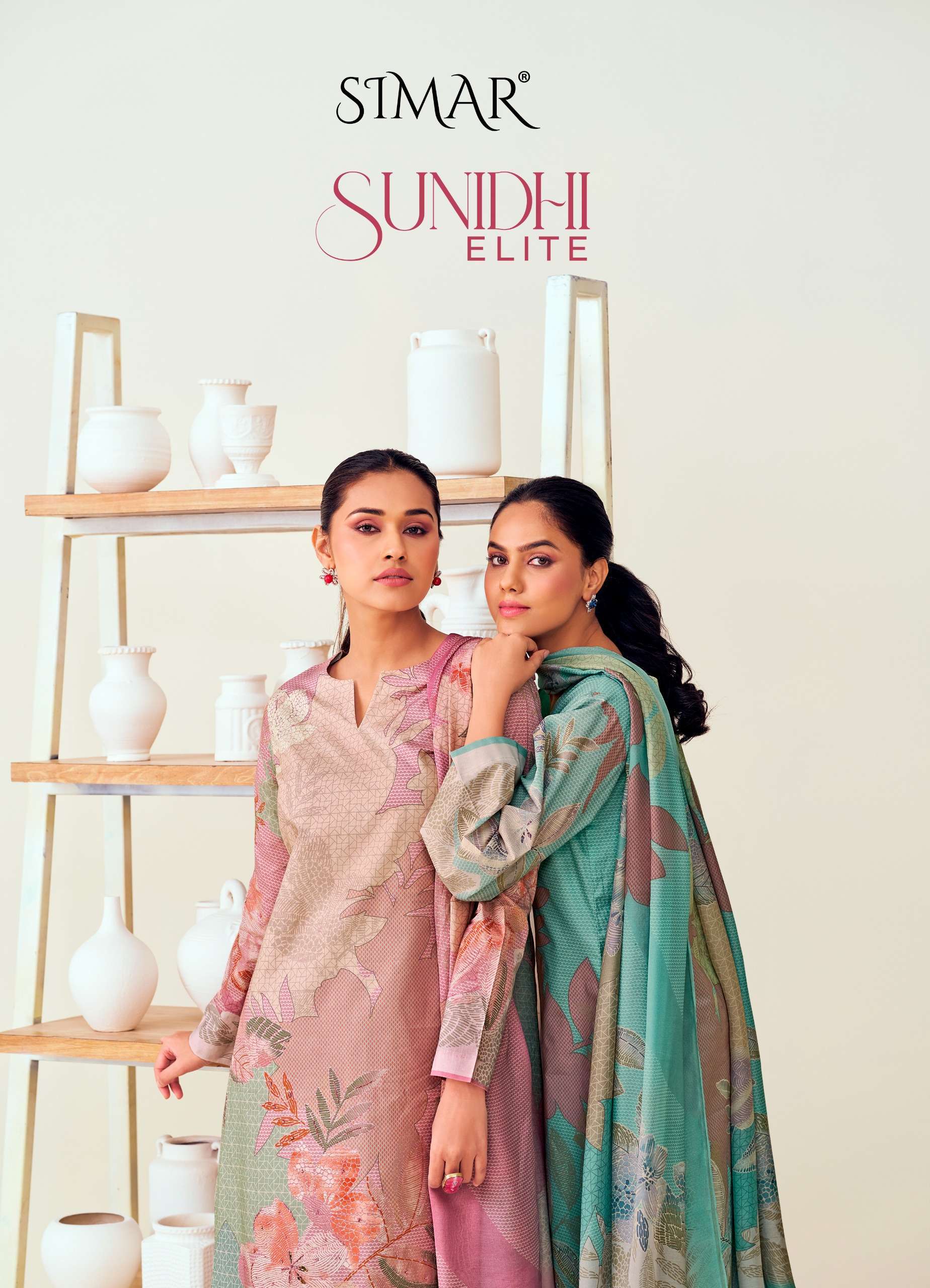 Glossy sunidhi series 5009 lawn cotton wholesale suit