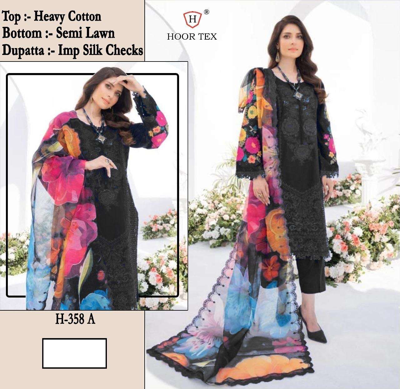 Hoor tex H-358 A to D heavy cotton wholesale suit