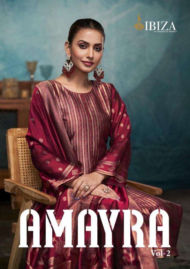 Ibiza amayra vol 2 series 1501-1504 banglori silk jacquard wholesale suit