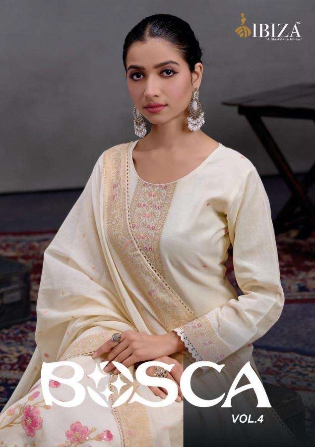 Ibiza bosca vol 4 series 2011-2014 lawn cotton jacquard wholesale suit