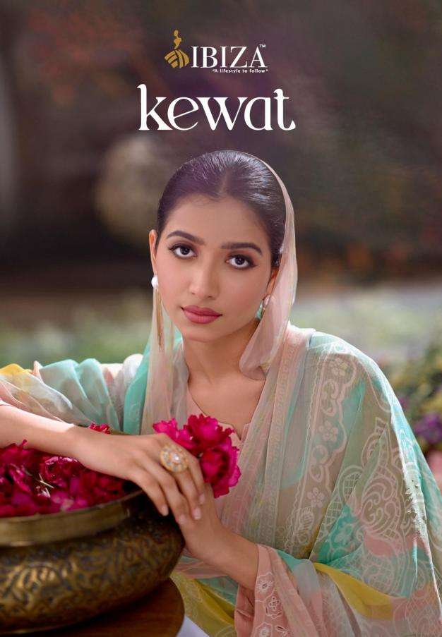 ibiza kewat series 2051-20540 linen khadi print wholesale suit 