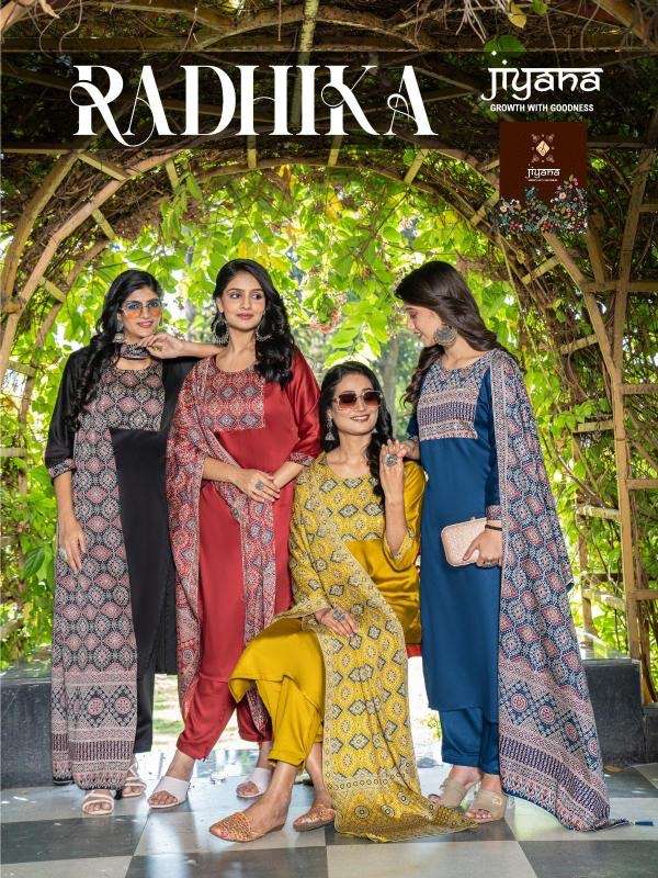 Jiyana radhika series 1001-1008 gajji silk wholesale suit