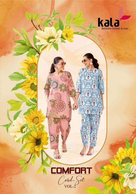 kala comfort co-ord set vol 2 series 7701-7712 fancy co-ord sets