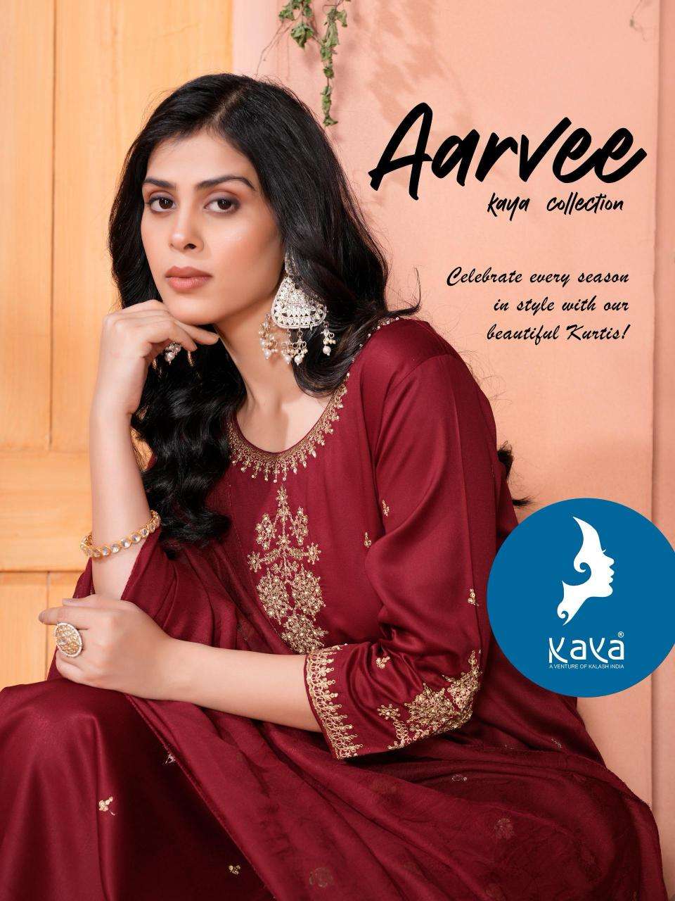 kaya arvee series 01-06 gaji silk wholesale readymade suit