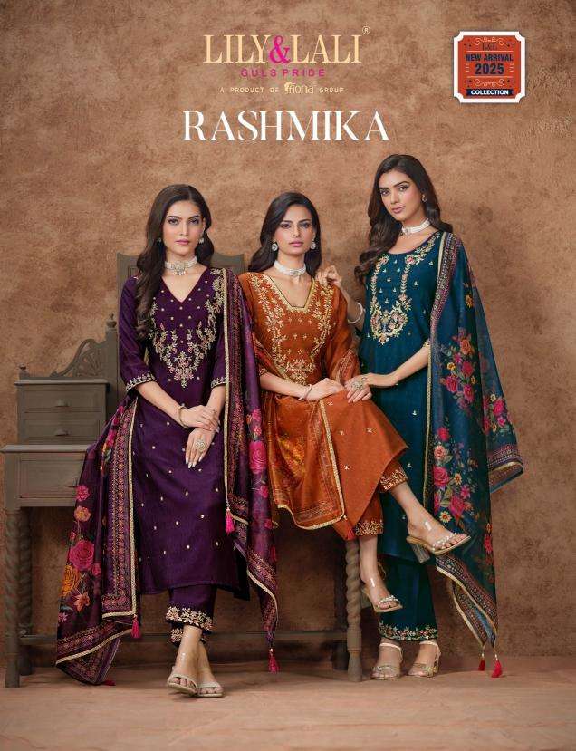 lily & lali rashmika series 255601-25606 Viscose Silk wholesale suit 