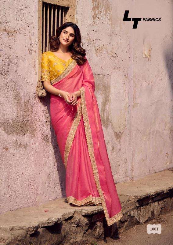 Lt silver stone vol 10 series 1001-1006 malai silk wholesale saree