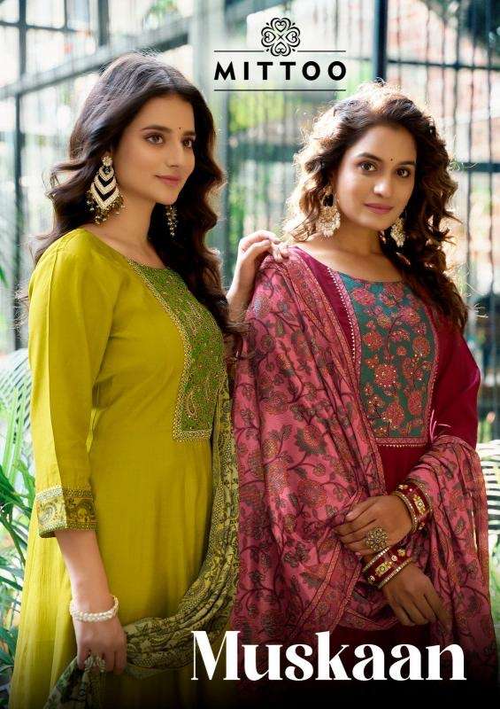 Mittoo muskan series 1001-1006 modal silk wholesale suit