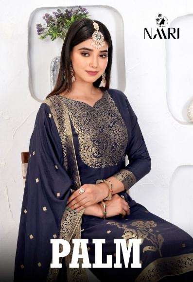 Naari palm series 126001-126004 muslin jacquard wholesale suit