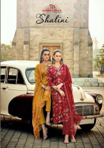 Nishant fashion shalini series 97001-97008 jam silk wholesale suit