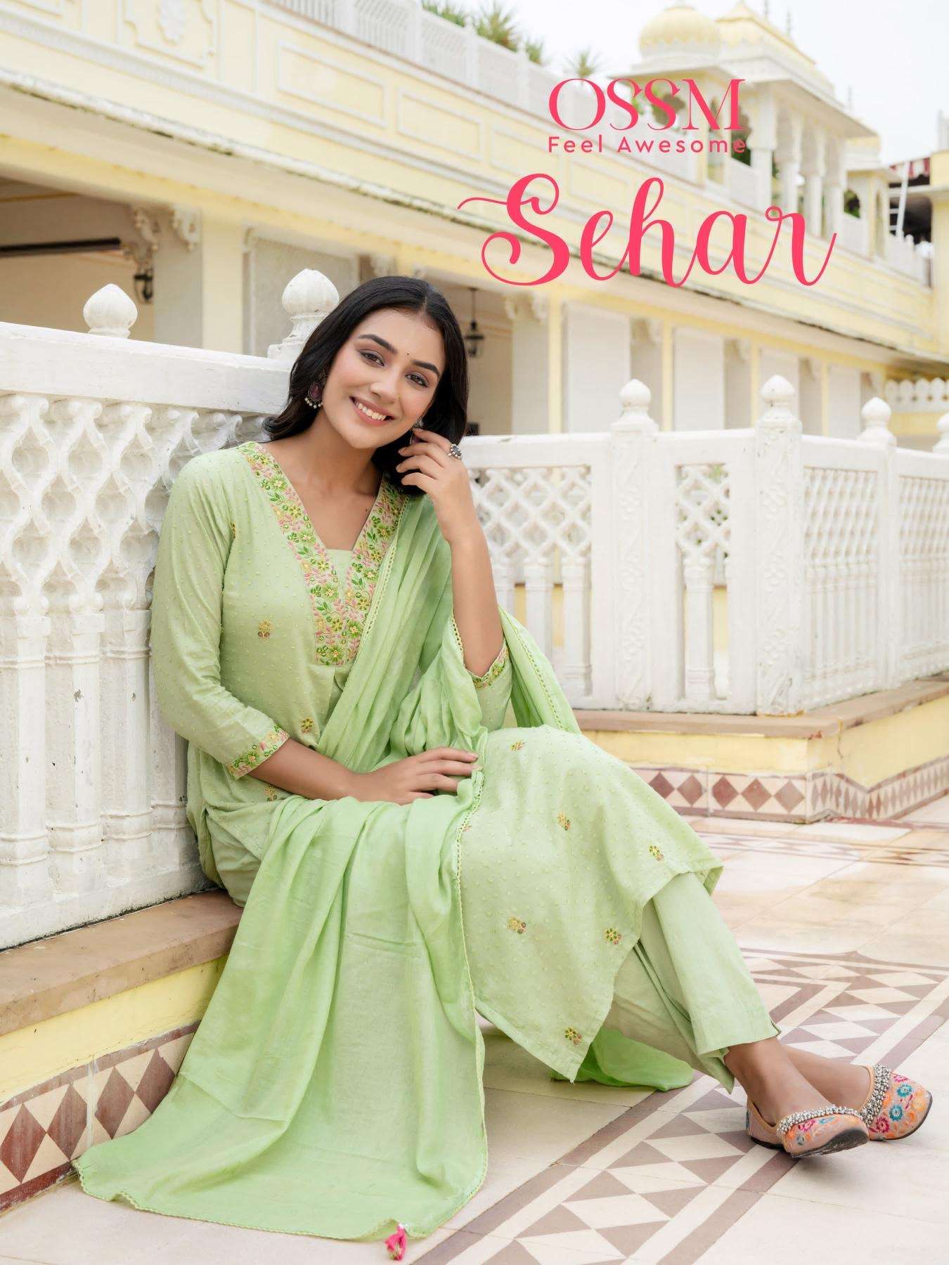 Ossm sehar series 101-106 jacquard wholesale suit