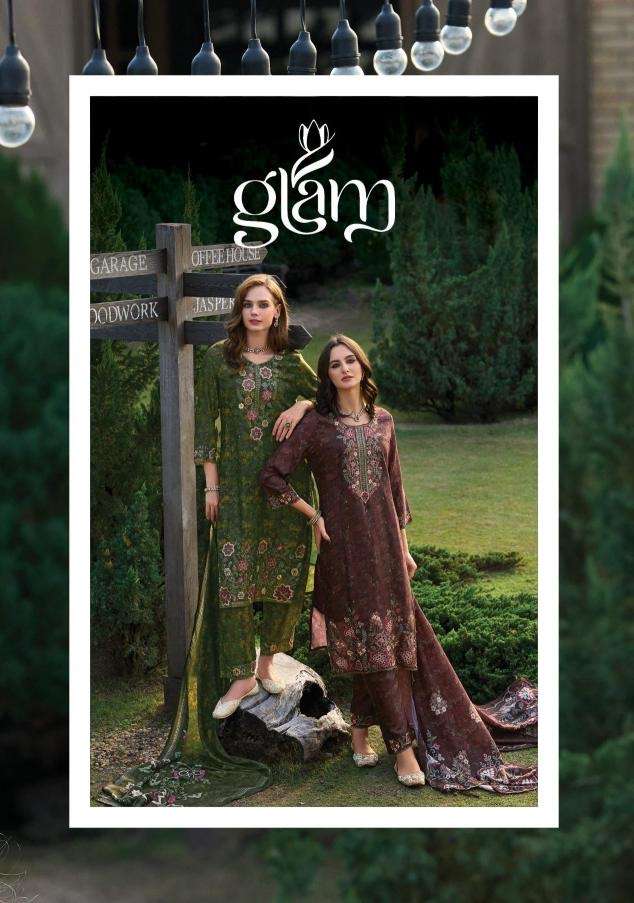 Poonam designer glam series 8001-8004 muslin wholesale suit