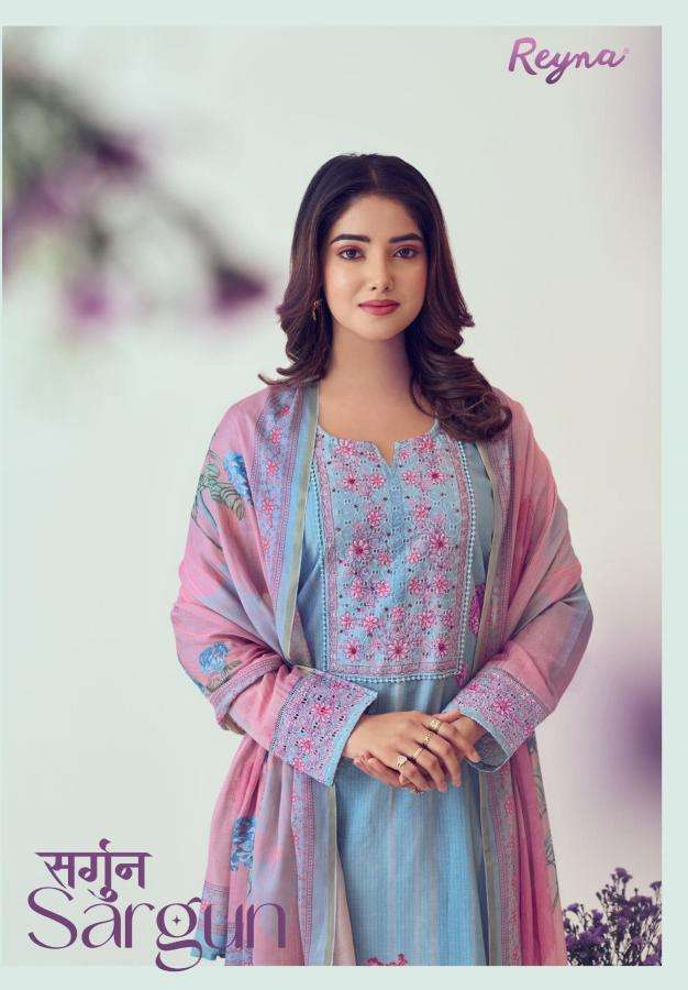 Sargun reyna series 10117-10120 linen print wholesale suit