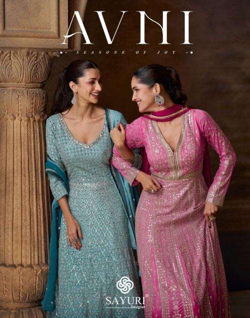 Sayuri avni series 5784-5786 chinon silk wholesale gown