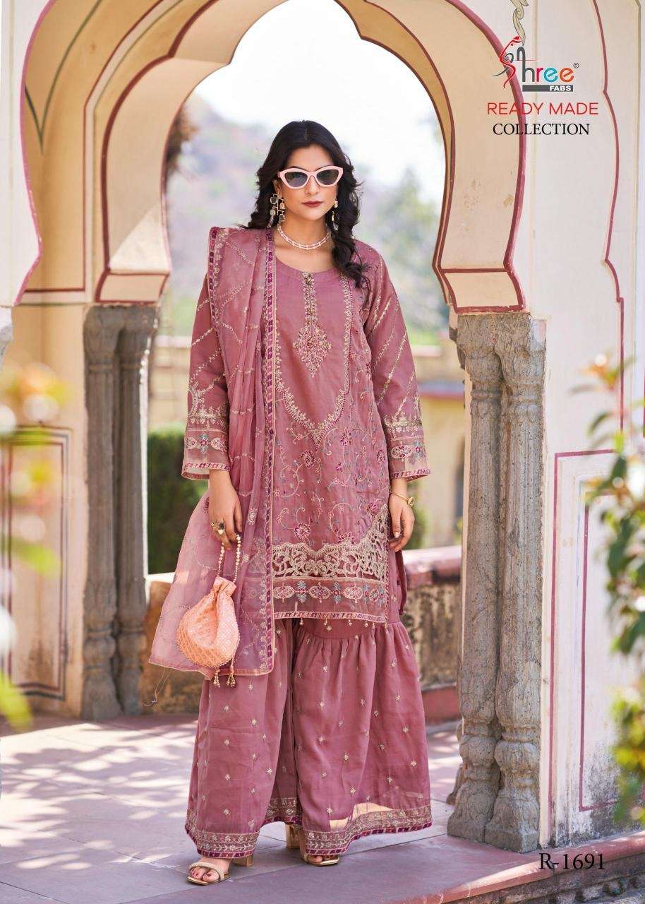 Shree fabs 1691 viscose sharara readymade wholesale suit