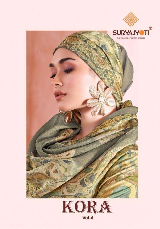 Suryajyoti kora vol 4 series 4001-4006 modal wholesale suit