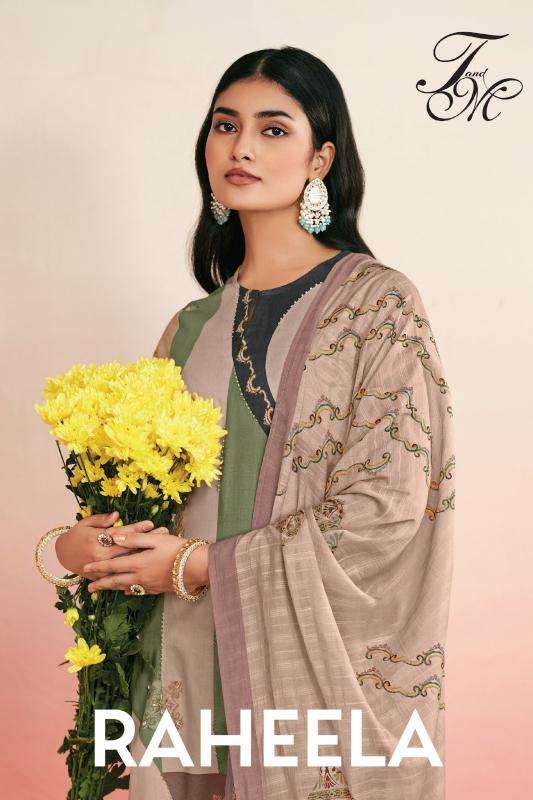 t&m raheela lawn cotton wholesale suit