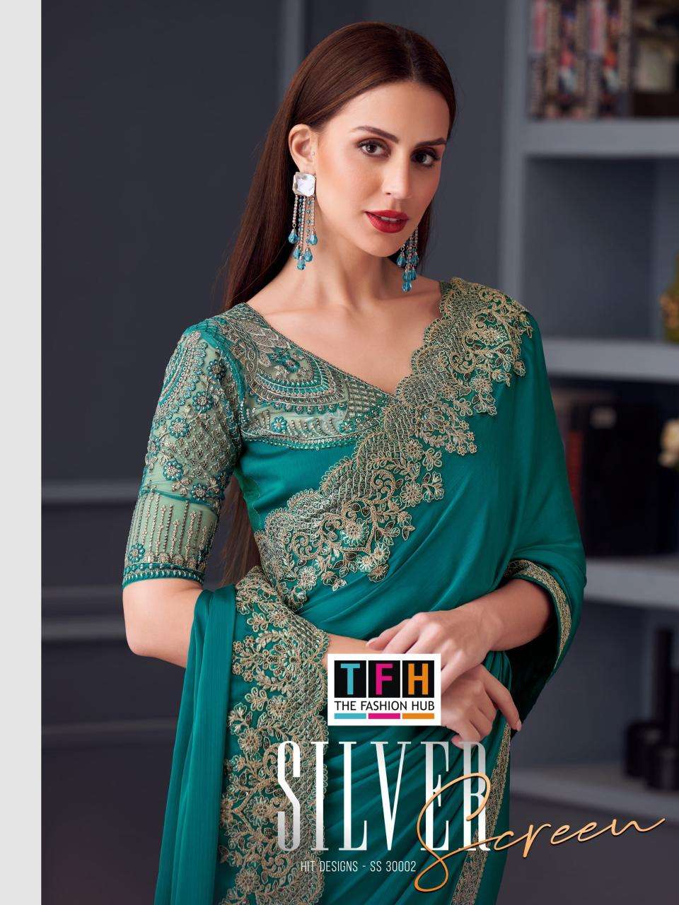 tfh silver screen vol 20 series 30002a-30002g opium silk wholesale saree