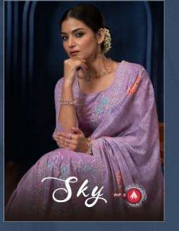 Triple A sky series 13171-13176 georgette wholesale salwar suit