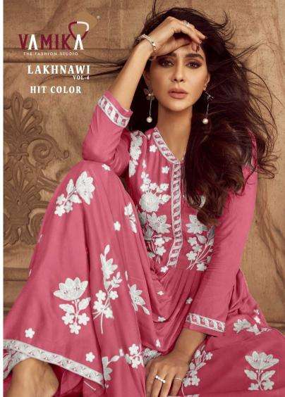 vamika lakhnavi vol 4 hit color series 1024 Hevy REYON wholesale suit 