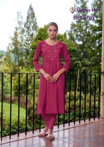 Vamika nx melody series 2709-2714 chanderi wholesale kurti