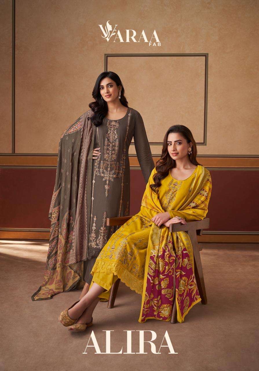 Varaa fab alira series 701-706 viscose muslin wholesale suit